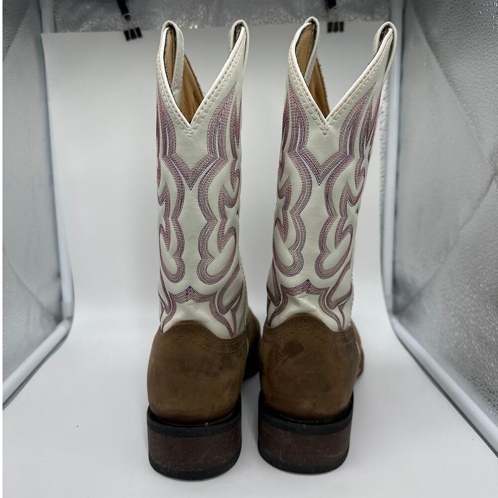 Laredo Women's Mesquite Western Performance Boots Broad Square Toe Sz 10 Cowgirl - Picture 7 of 11